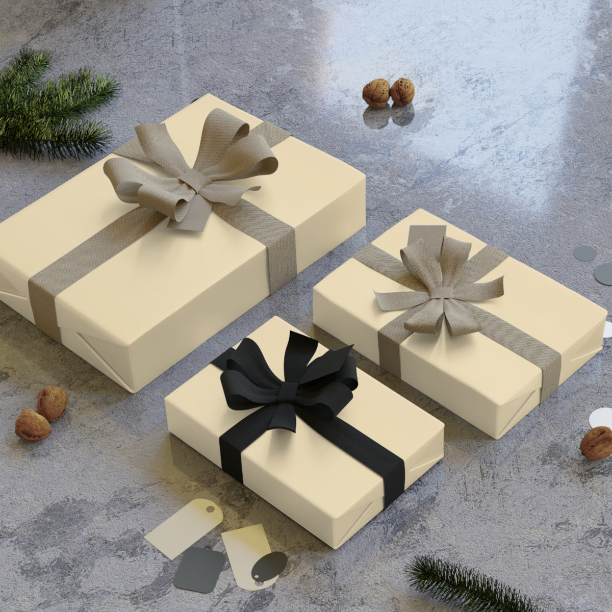 Gift Wrapping Paper Rolls, 1pc champagne