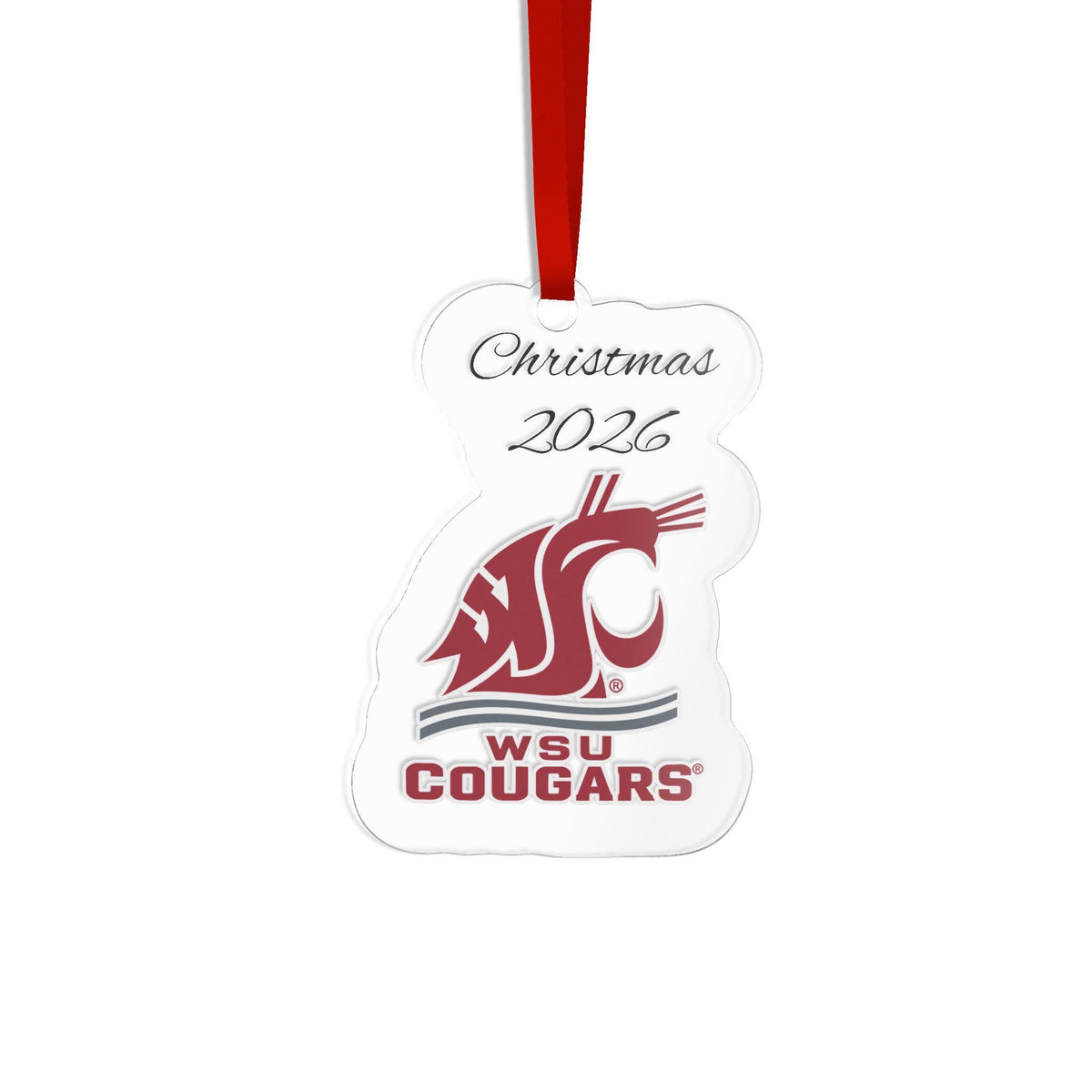 Custom Christmas 2026 Team Cut Acrylic Ornament