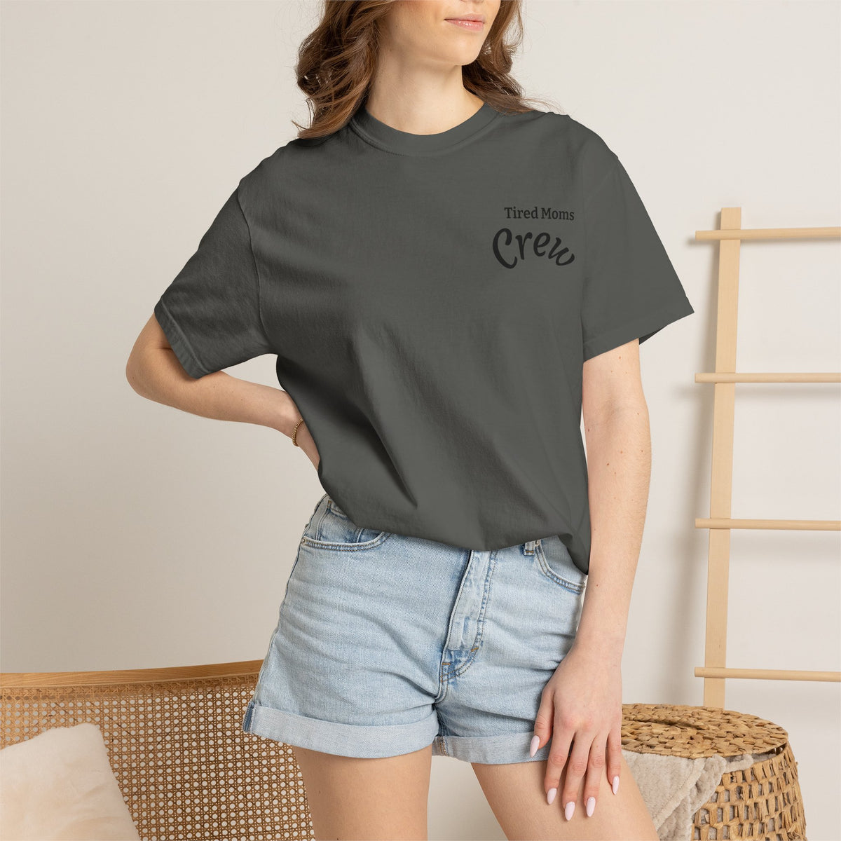 T-Shirt — "Tired Moms Crew" Graphic Tee