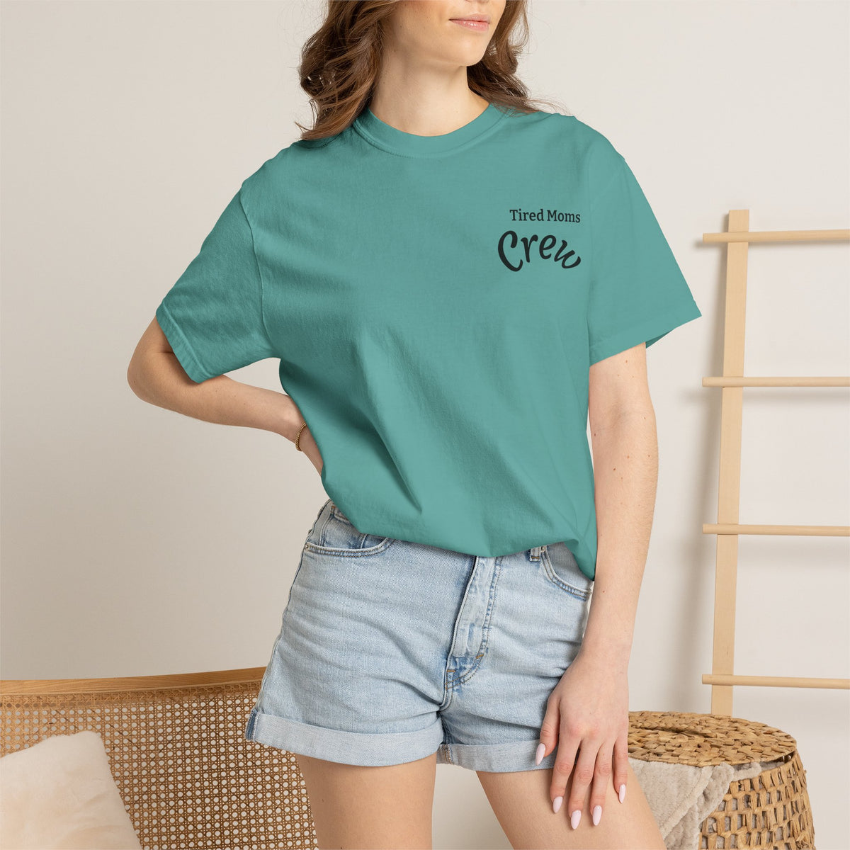 T-Shirt — "Tired Moms Crew" Graphic Tee