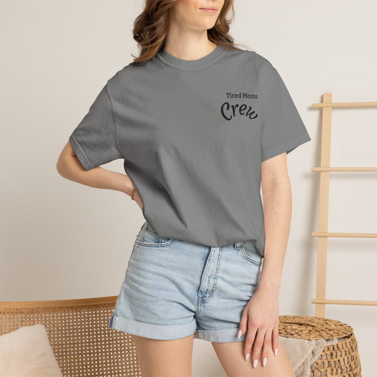 T-Shirt — "Tired Moms Crew" Graphic Tee