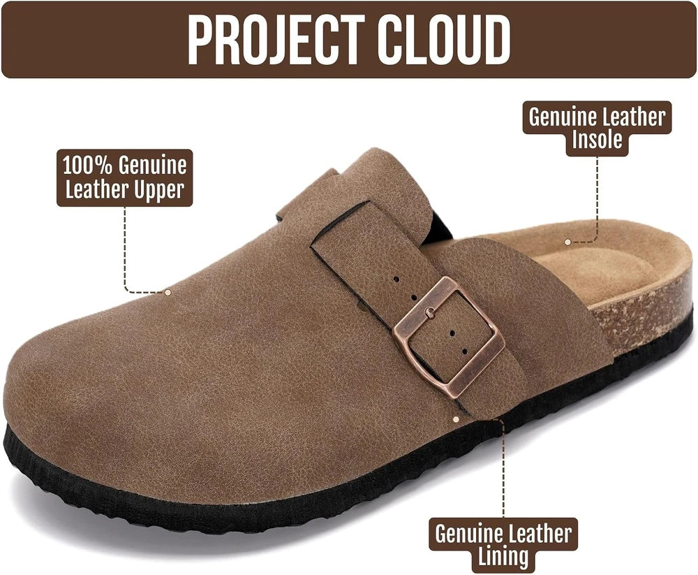 Project Cloud Leather Clogs