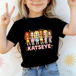 Kids Music Singer Cartoon T-Shirt