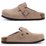 Genuine Suede Slip-On Clogs