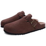 Genuine Suede Slip-On Clogs