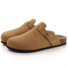 Genuine Suede Slip-On Clogs