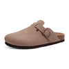 Genuine Suede Slip-On Clogs