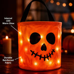 LED Light Up Pumpkin Candy Bag