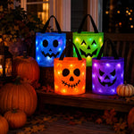 LED Light Up Pumpkin Candy Bag