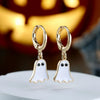 Spooky Ghost Hoop Earrings