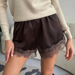 Satin Lace Shorts