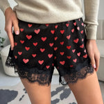 Satin Lace Shorts
