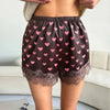 Satin Lace Shorts