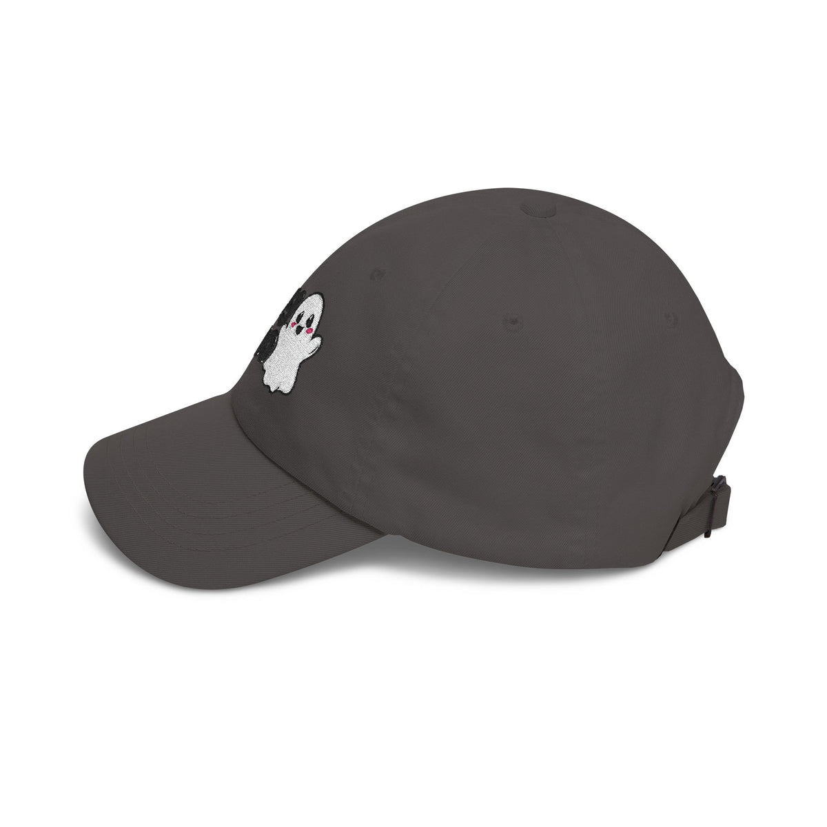 Hey Boo Ghost Dad Cap — Cute Halloween Embroidered Baseball Hat