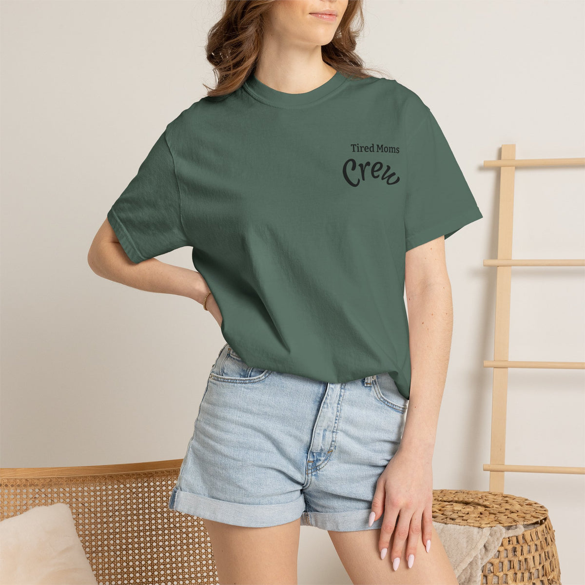 T-Shirt — "Tired Moms Crew" Graphic Tee