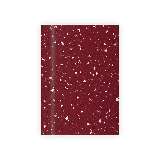 Gift Wrapping Paper Rolls, 1pc Burgundy white specs