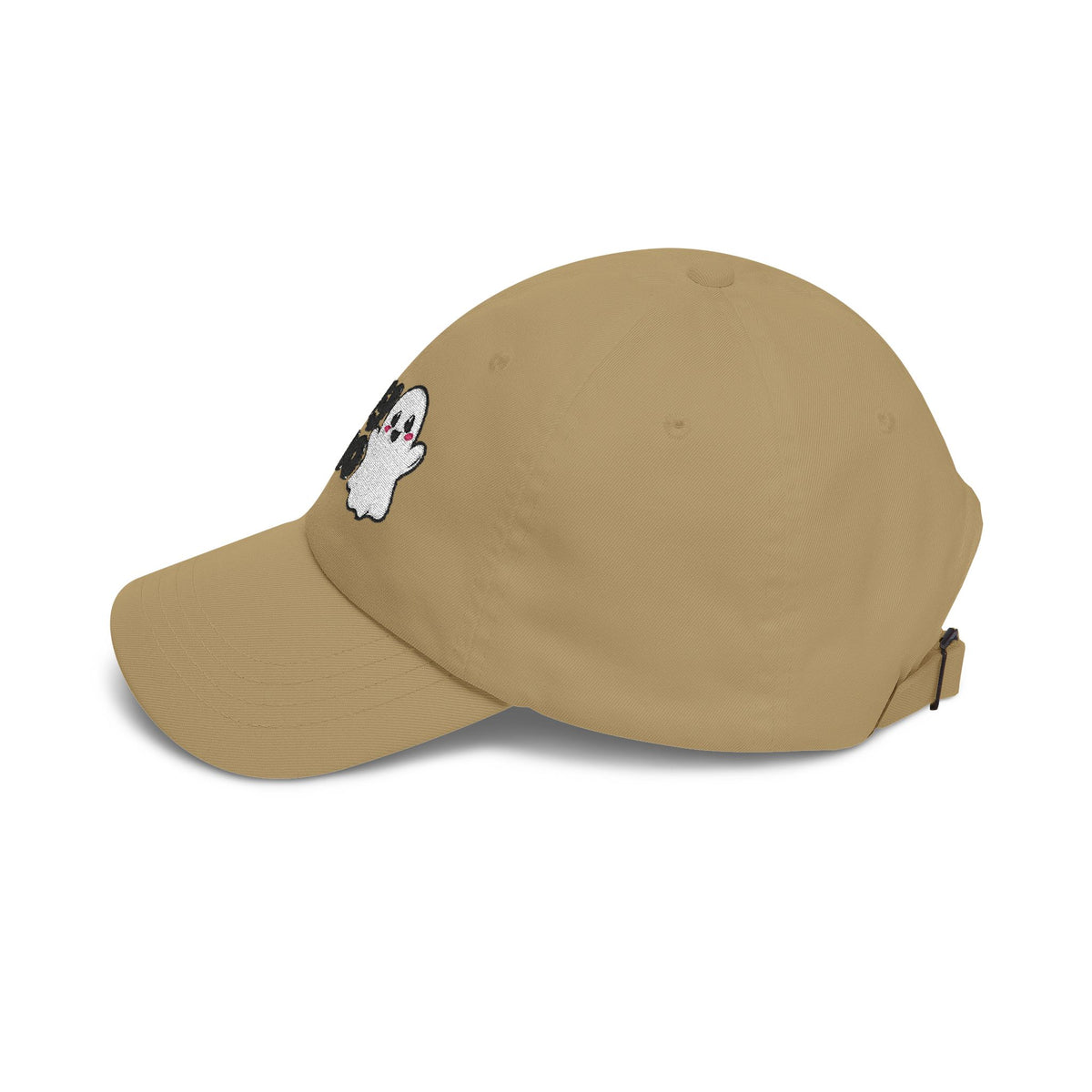 Hey Boo Ghost Dad Cap — Cute Halloween Embroidered Baseball Hat
