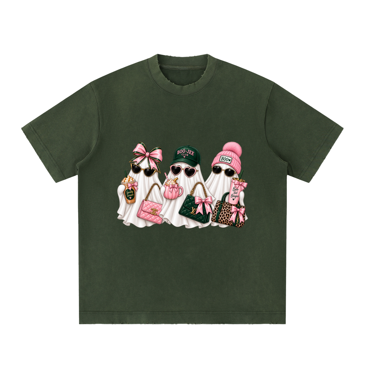 Heavyweight Vintage Washed Frayed T-Shirt