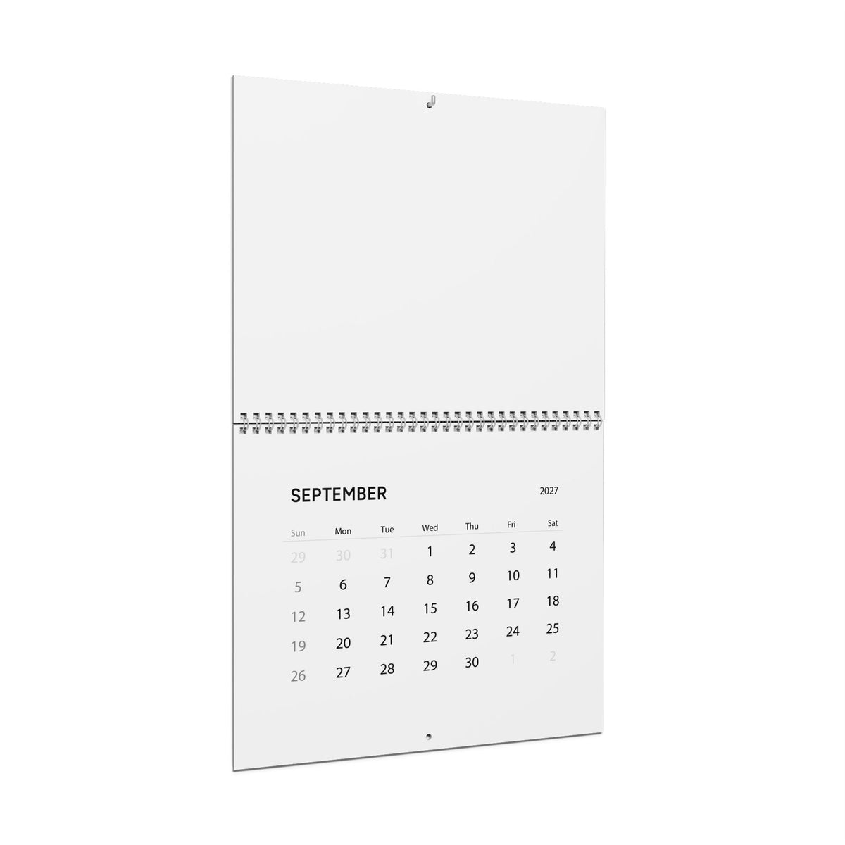 Minimal 2026 Wall Calendar | Modern Grid Monthly Planner