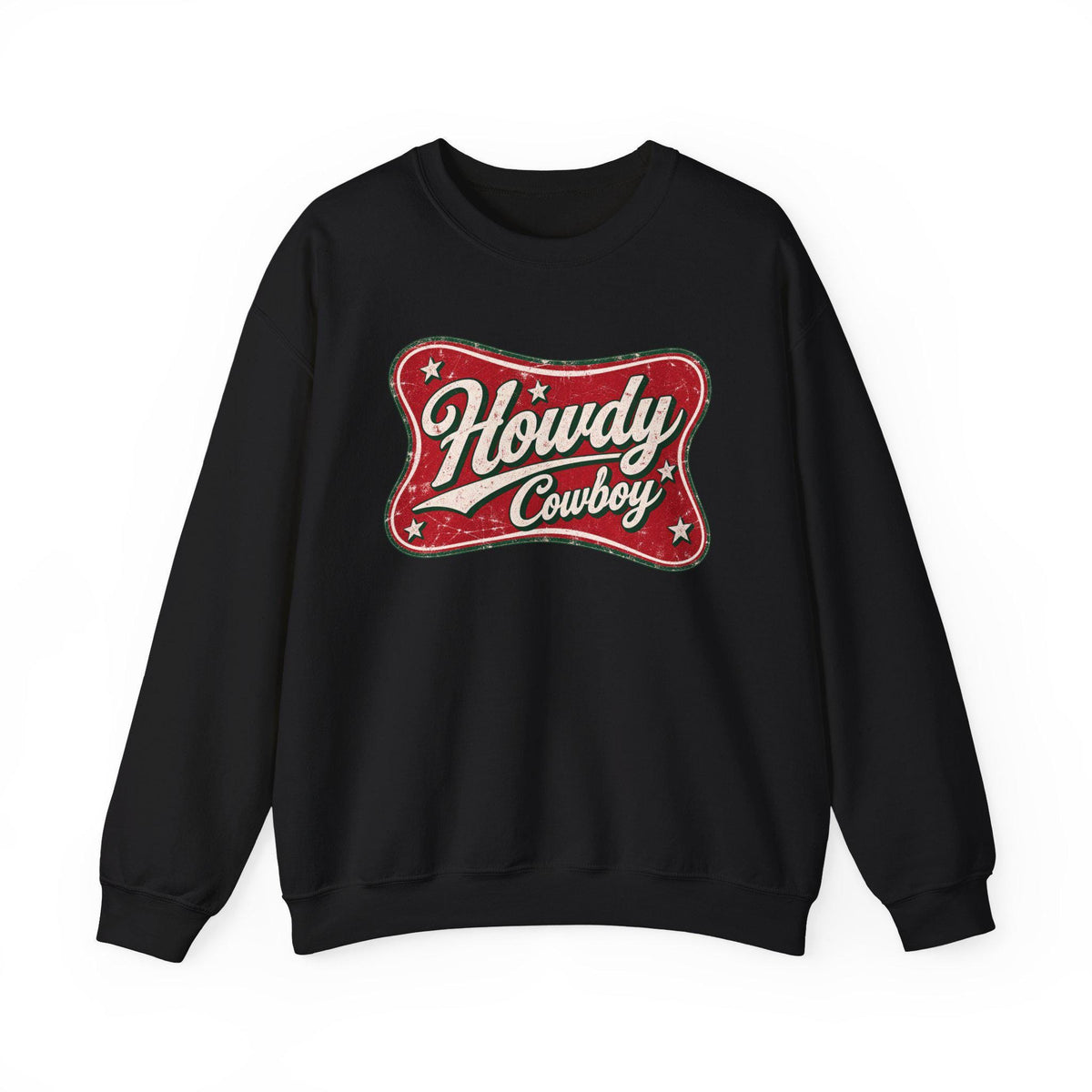Howdy Cowboy Retro Crewneck Sweatshirt