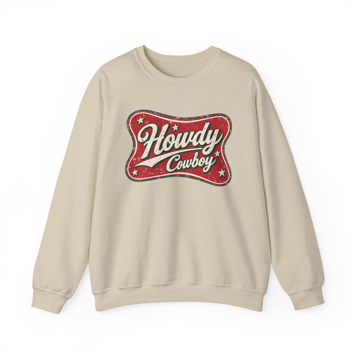 Howdy Cowboy Retro Crewneck Sweatshirt