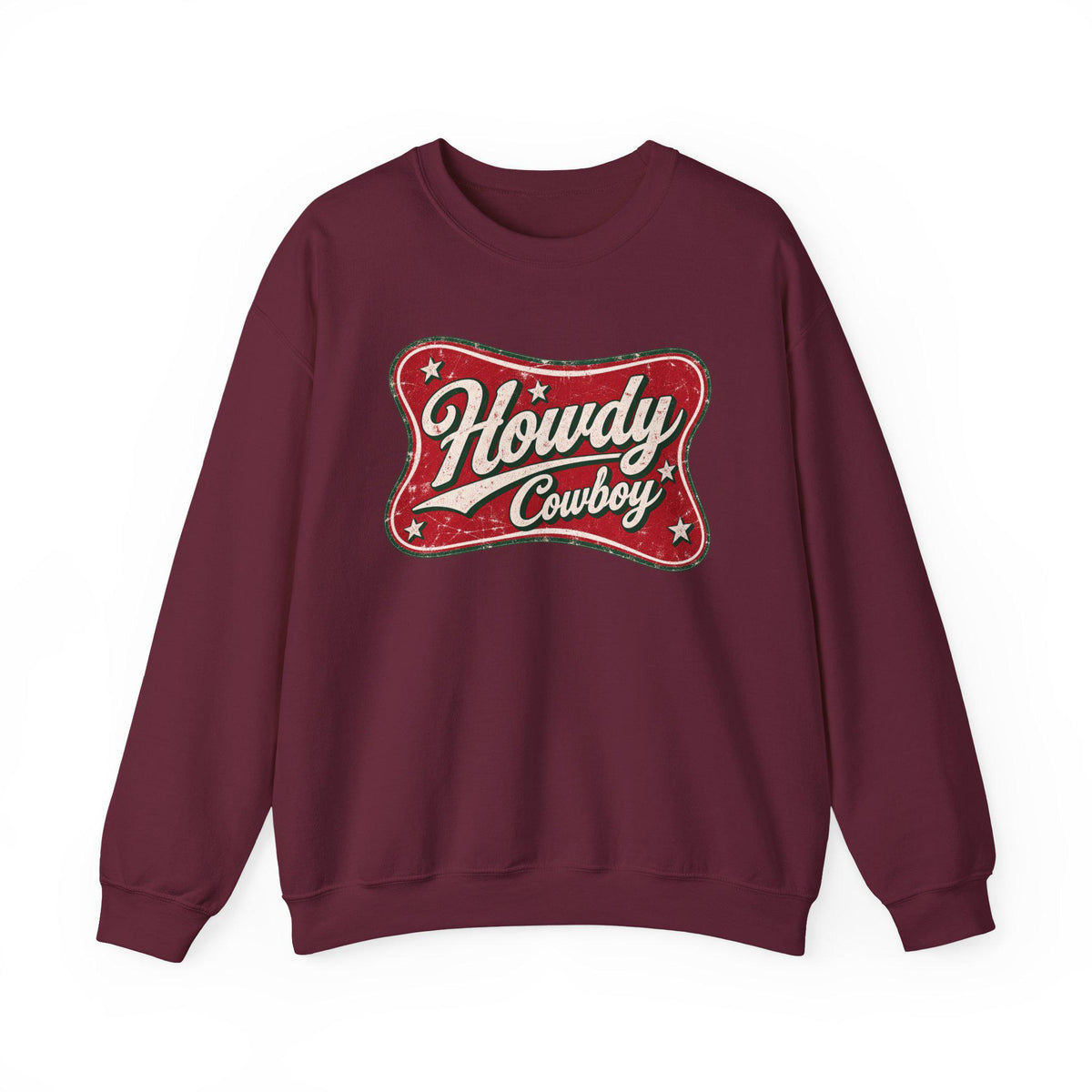 Howdy Cowboy Retro Crewneck Sweatshirt