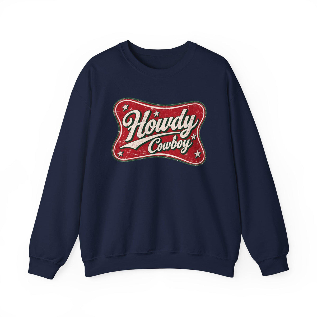 Howdy Cowboy Retro Crewneck Sweatshirt