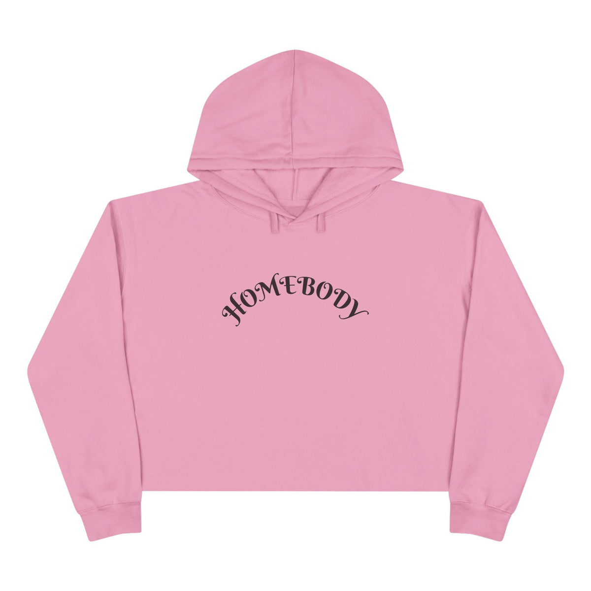 Homebody crop hoodie | Homebody text, cozy loungewear, minimalist chest script