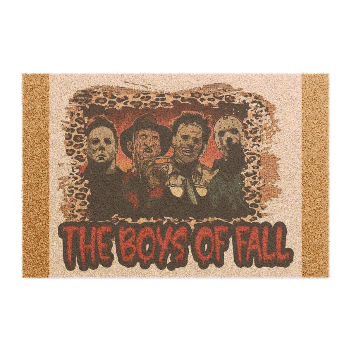 The Boys of Fall Doormat: Tufted Coir Coconut Fiber, Outdoor Welcome Mat