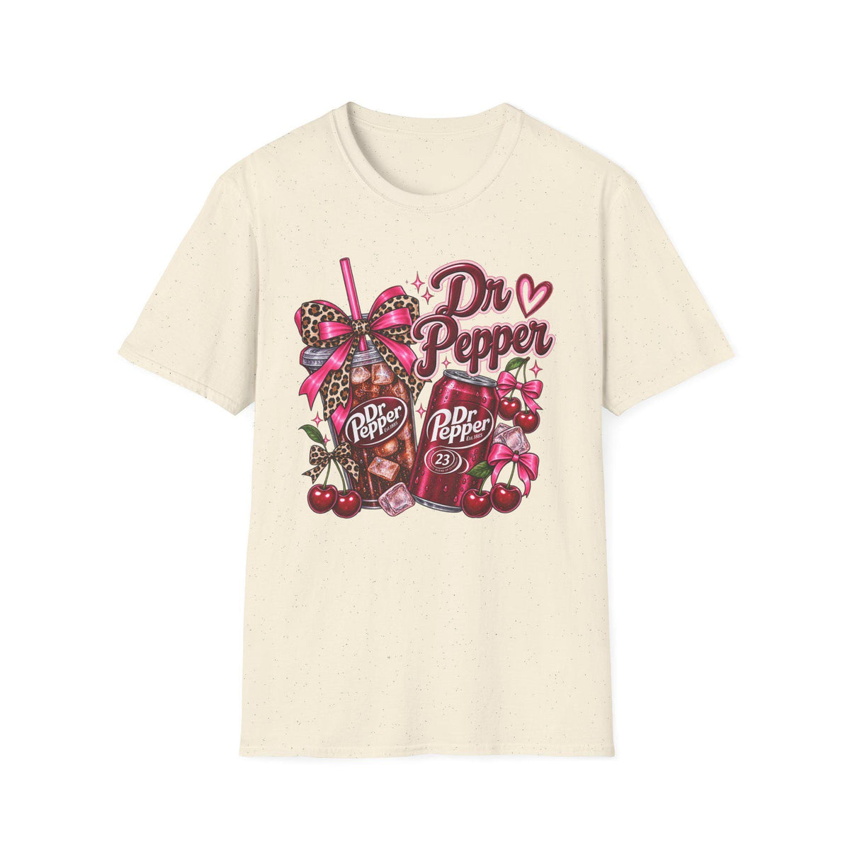 Dr Cherry Soda T-Shirt: Retro Can and Cup Graphic Tee