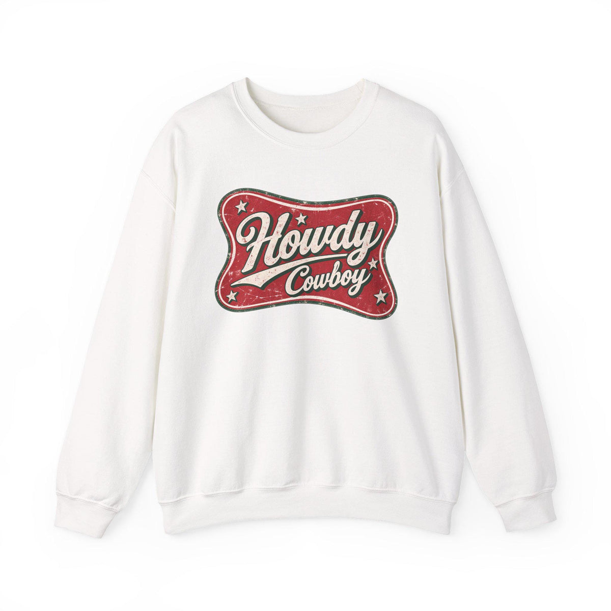 Howdy Cowboy Retro Crewneck Sweatshirt