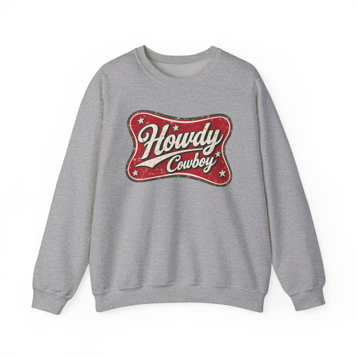 Howdy Cowboy Retro Crewneck Sweatshirt