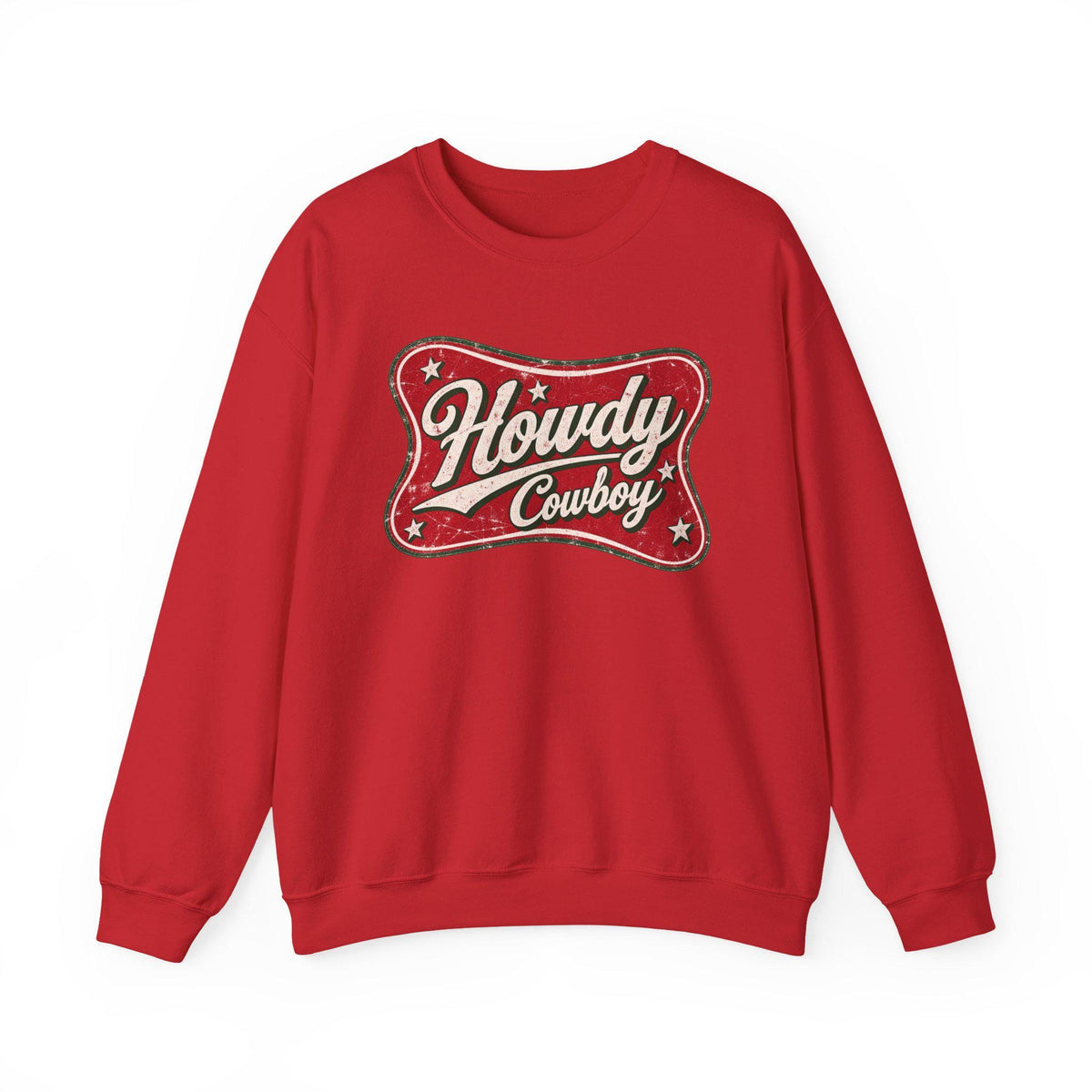Howdy Cowboy Retro Crewneck Sweatshirt
