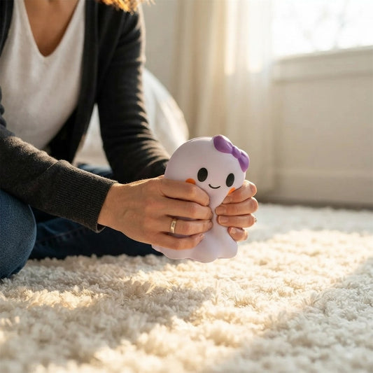 Soft Purple Ghost Squishy Toy