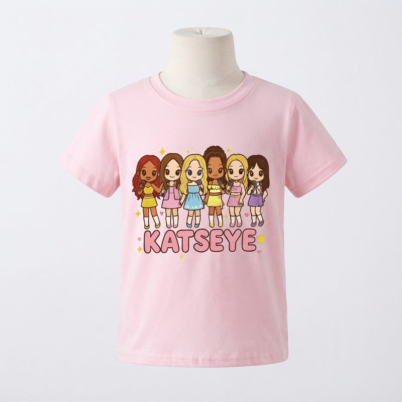Kids Music Singer Cartoon T-Shirt