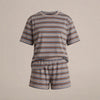 Striped Cotton Knit Lounge Set