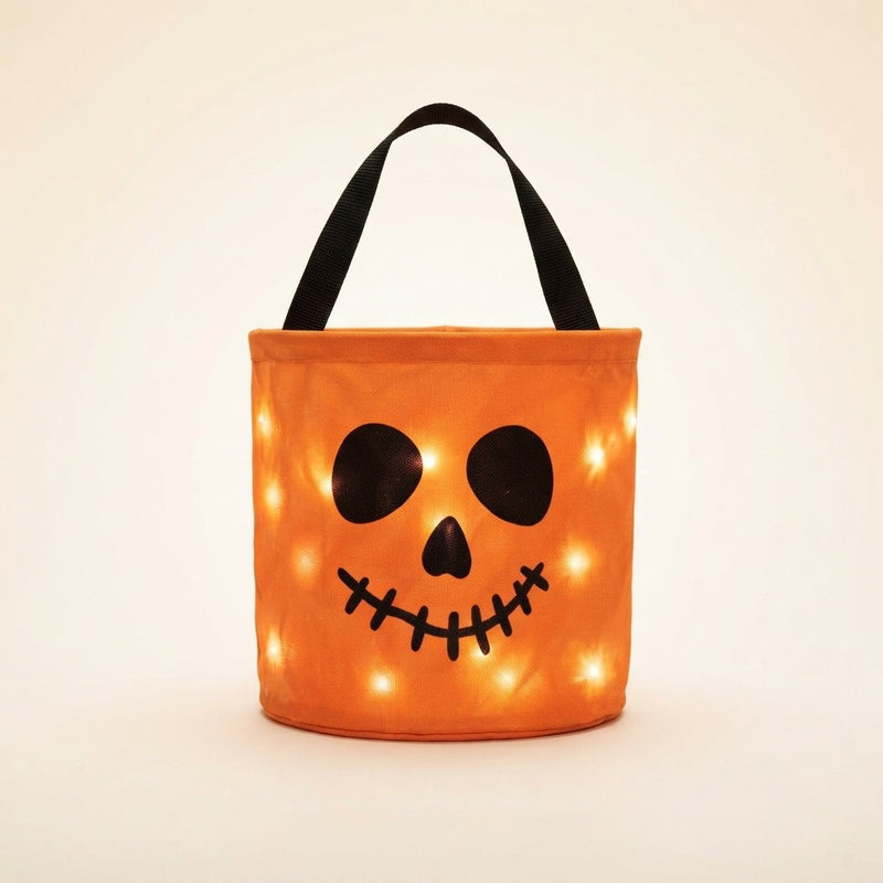 LED Light Up Pumpkin Candy Bag