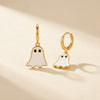 Spooky Ghost Hoop Earrings